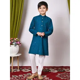 HUMAN CHOICE Kids-Boys Viscose Rayon Kurta Sets-picture-19