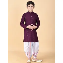 HUMAN CHOICE Kids-Boys Viscose Rayon Kurta Sets-picture-33
