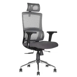 HUMAN METHOD ERGON HB High Back Steel Grey Ergonomic Chair with Adjustable Headrest-picture-15
