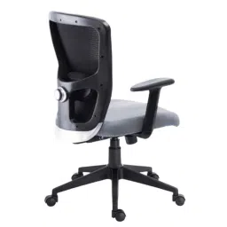 HUMAN METHOD VIBE MB-PLUS Medium Back Nylon Black &a; Grey Executive Chair with Adjustable Lumber Support, HMVS02-EL-picture-19
