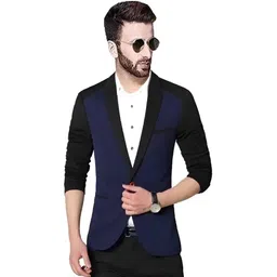 humjoli mens wear Men Solid Single Breasted Casual, Formal, Party, Festive & Wedding Blazer-picture-12