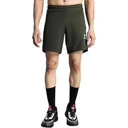 hummel Kuro Solid Regular fit Polyester Shorts for Men with Zipper Pockets Comfortable Breathable Fabric Stretchable for Everyday Use Ideal for Yoga Training Gym Running or Performance-picture-17