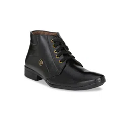 Hundo P Men Black Solid Casual Regular Boots-picture-18