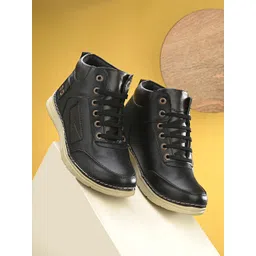 Hundo P Men Mid-Top Regular Boots-picture-13
