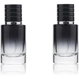 Hunky Dory 2pcs 50ml Double Colour Effect Black Transparent Empty Refillable Reusable Perfume Bottle With Cap and Easy Pump For Perfume, Essential oil, Beauty use.-picture-17