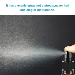 hunky dory 30ml Empty Plastic Transparent Refillable Fine Mist Black Spray Bottle for Saloon,Costemic, Hand Sanitizer, Toner, Perfume, Lotion, Oil, Travel use. (Pack of 12) image 3