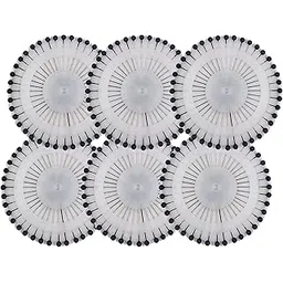 hunky dory 240pins Ball Shape Glossy Black Faux Pearl Brooch | Hijab pins for Women (240pins)-picture-54