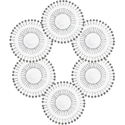 hunky dory Ball Shape Glossy White Faux Pearl Brooch | Hijab pins for Women (240 Pins)-picture-55