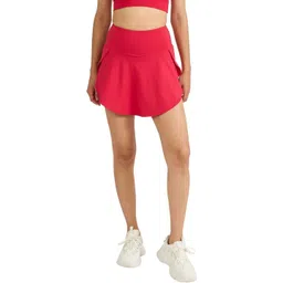 Hunnit Women 4 Way Stretchable Skorts with Wide Waistband Inbuilt Shorts & 2 Side Pockets-picture-16