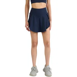 Hunnit Women 4 Way Stretchable Skorts with Wide Waistband Inbuilt Shorts & 2 Side Pockets-picture-31