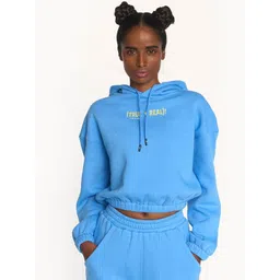 Hunnit Women Fleece Crop Outdoor Sporty Jacket-picture-42