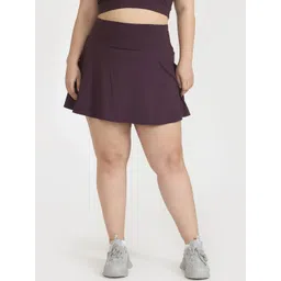 Hunnit Women High-Rise Skort Mini Skirt-picture-12