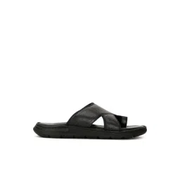 Hush Puppies by Bata Men's Black Toe Ring Sandals-picture-30