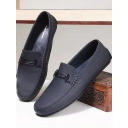 Hush Puppies by Bata Men's JACKSON TRIM Navy Loafers-picture-41