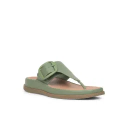 Hush Puppies by Bata Women's Green Thong Sandals-picture-19