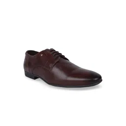 Hush Puppies Men Brown Solid Leather Formal Derbys-picture-24