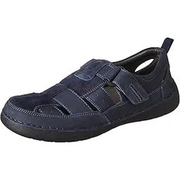 hush puppies Men's Dawson Suede E Blue Casual Sandal-7 Kids UK (8639101)-picture-23