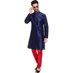 huzur Dupion Silk Men Churidar-picture-12