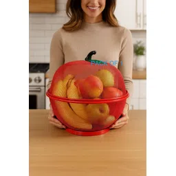 hv enterprise FRUITBASKET-REDLJ Iron Fruit & Vegetable Basket-picture-27