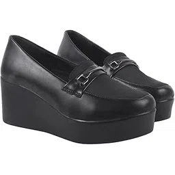 hvnly by shoetopia HVNLY Heel Loafers for Women Comfortable | Premium Luxury Slip-On Footwear for Office & Casual Outfits-picture-12