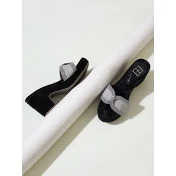 HVNLY BY SHOETOPIA Women Embellished Open Toe Party Block Heel Sandals-picture-28