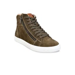 HX London Men Lightweight Suede Mid-Top Sneakers-picture-36