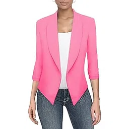 hybrid & company Womens Casual Work Office Open Front Blazer Jacket image 1