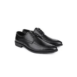 Hydes N Hues Men Black Solid Formal Derbys-image-12