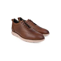 Hydes N Hues Men Perforations Leather Brogues-image-40
