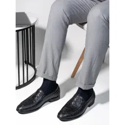 Hydes N Hues Men's Black Formal Loafers-picture-21