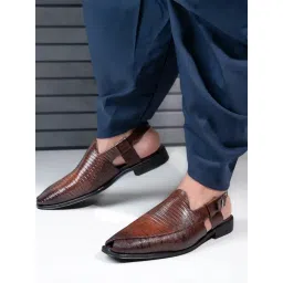 Hydes N Hues Men's Brown Back Strap Sandals-picture-37