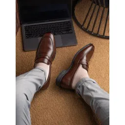 Hydes N Hues Men's Brown Formal Loafers-picture-19