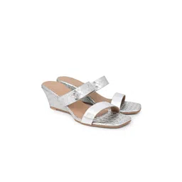 Hydes N Hues Women Textured Wedge Heels Sandals-picture-27
