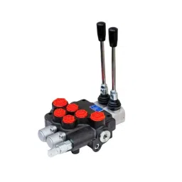 Hydevo 2 Lever 40 LPM Flow Rate Hydraulic Manual Directional Control Valve, 2P40-picture-43