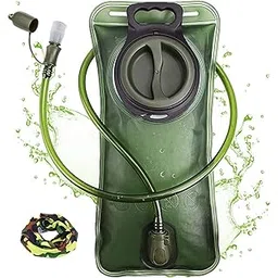 Hydration Bladder 2 Liter Leak Proof Water Reservoir, Military Water Storage Bladder Bag, BPA Free Hydration Pack Replacement, for Hiking Biking Climbing Cycling Running, Large Opening, Insulated Tube-picture-25