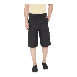 Hypernation Black Cotton Shorts-picture-16