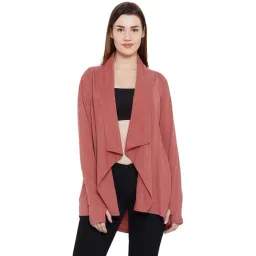 Hypernation Brown Cotton Shrug-picture-19