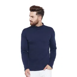 Hypernation Dark Blue High Neck T-Shirt-picture-17