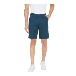 Hypernation Dark Blue Mid Rise Bermuda Shorts-picture-19