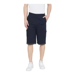 Hypernation Dark Blue Regular Fit Shorts-picture-15