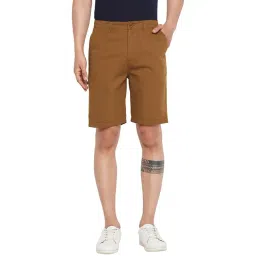 Hypernation Dark Mustard Regular Fit Shorts-picture-25