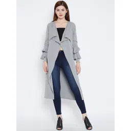 Hypernation Grey Solid Open Front Shrug-picture-19