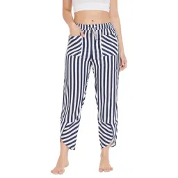 Hypernation Navy & White Striped Pyjamas-picture-29