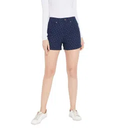 Hypernation Navy Printed Shorts-picture-34
