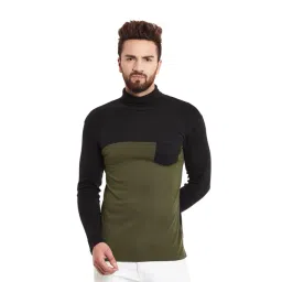 Hypernation Olive & Black Regular Fit T-Shirt-picture-13