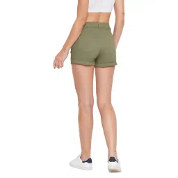 Hypernation Olive High Rise Shorts image 2