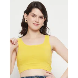 Hypernation Ribbed Fitted Crop Top image 1