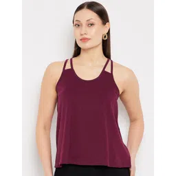 Hypernation Shoulder Straps Sleeveless Cotton Tank Top-picture-21