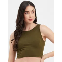 Hypernation Sleeveless Fitted Crop Top-picture-24