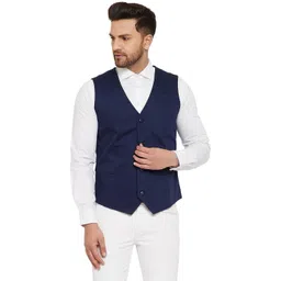 hypernation Solid Men Waistcoat-picture-11